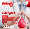 Dia Mundial do Doador de Sangue - 14 de junho.